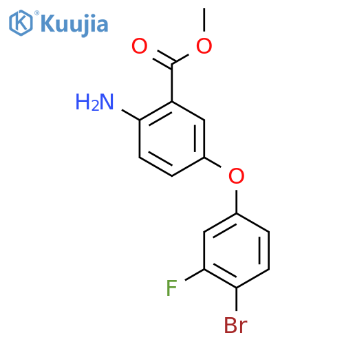 2-Amino-5-(4-bromo-3-fluorophenoxy)-benzoic acid methyl ester structure