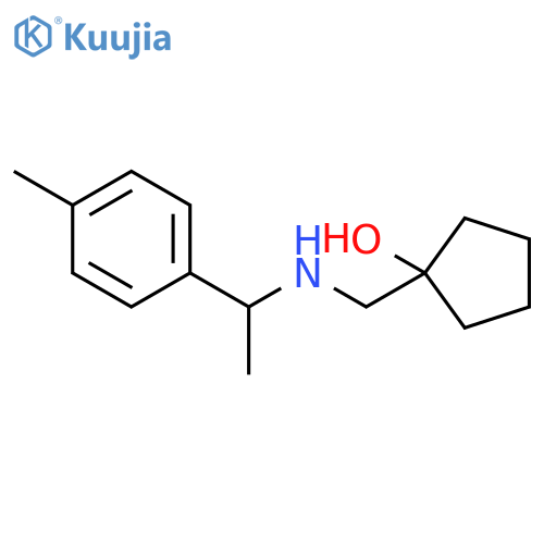 1-({1-(4-methylphenyl)ethylamino}methyl)cyclopentan-1-ol structure