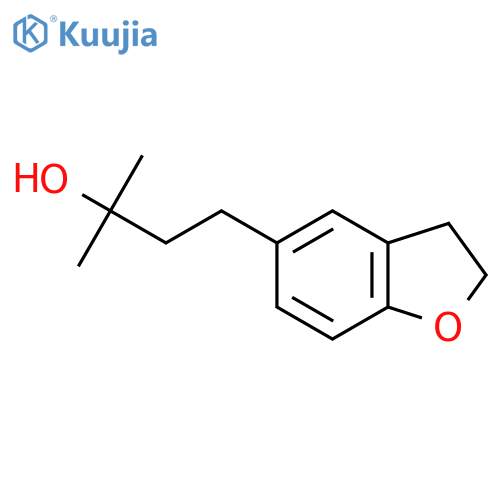4-(2,3-dihydro-1-benzofuran-5-yl)-2-methylbutan-2-ol structure