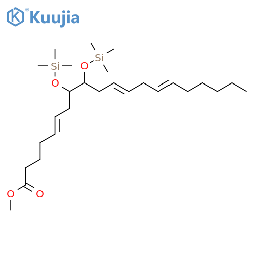 5,11,14-Eicosatrienoic acid, 8,9-bis[(trimethylsilyl)oxy]-, methyl ester structure