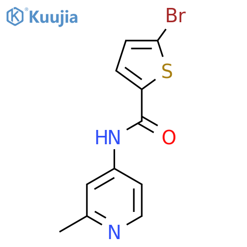 5-Bromo-N-(2-methylpyridin-4-yl)thiophene-2-carboxamide structure