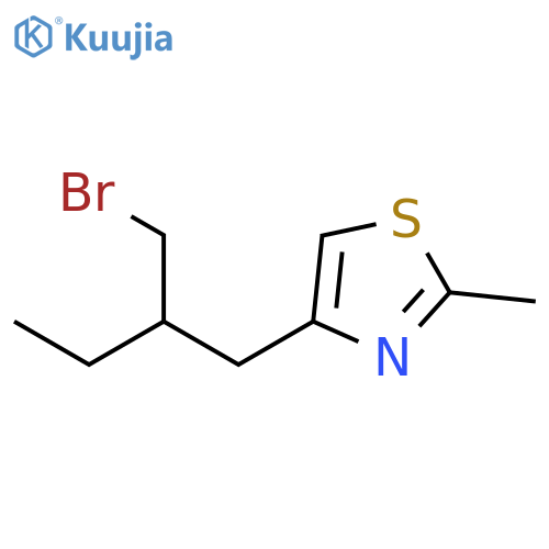 Thiazole, 4-[2-(bromomethyl)butyl]-2-methyl- structure