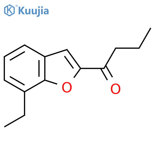 1-(7-Ethyl-1-benzofuran-2-yl)butan-1-one structure