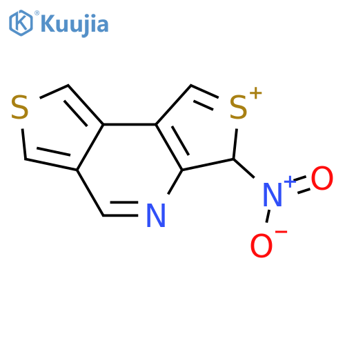3H-Dithieno[3,4-b:3',4'-d]pyridin-2-ium, 3-nitro- structure