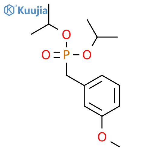 Phosphonic acid, [(3-methoxyphenyl)methyl]-, bis(1-methylethyl) ester structure