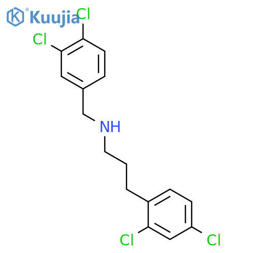 Benzenepropanamine, 2,4-dichloro-N-[(3,4-dichlorophenyl)methyl]- structure