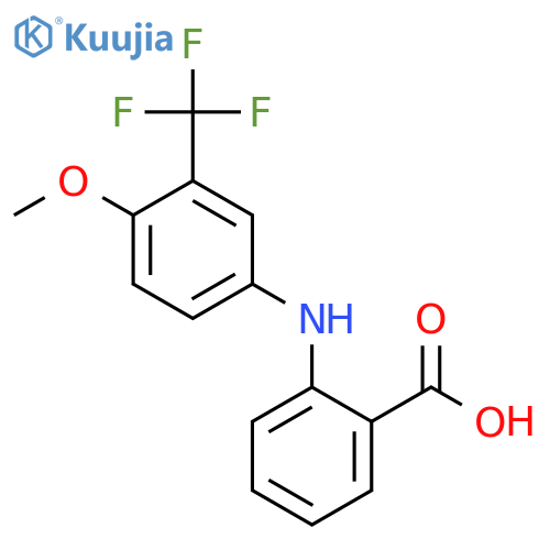 Benzoic acid,2-[[4-methoxy-3-(trifluoromethyl)phenyl]amino]- structure