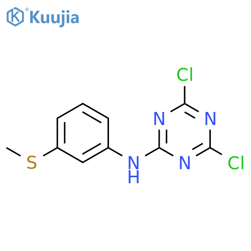 1,3,5-Triazin-2-amine, 4,6-dichloro-N-[3-(methylthio)phenyl]- structure