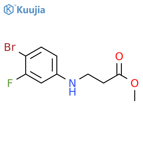 methyl 3-((4-bromo-3-fluorophenyl)amino)propanoate structure