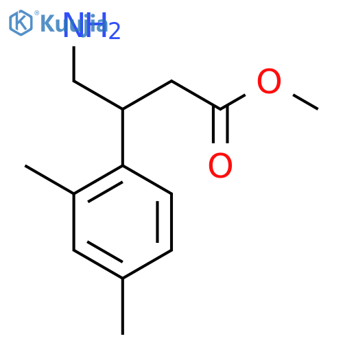 methyl 4-amino-3-(2,4-dimethylphenyl)butanoate structure