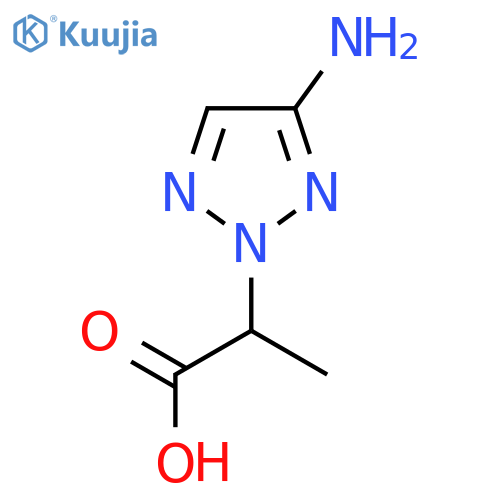 2-(4-amino-2H-1,2,3-triazol-2-yl)propanoic acid structure