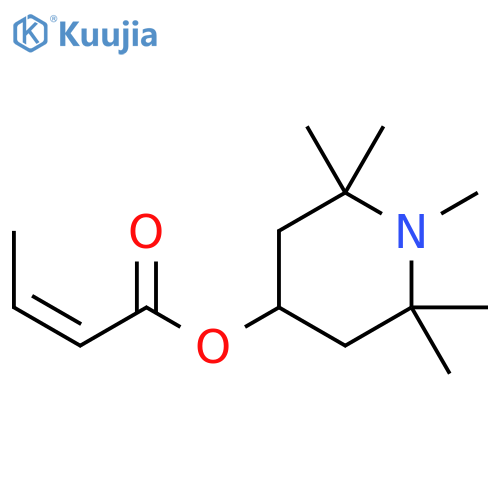 2-Butenoic acid, 1,2,2,6,6-pentamethyl-4-piperidinyl ester, (Z)- structure