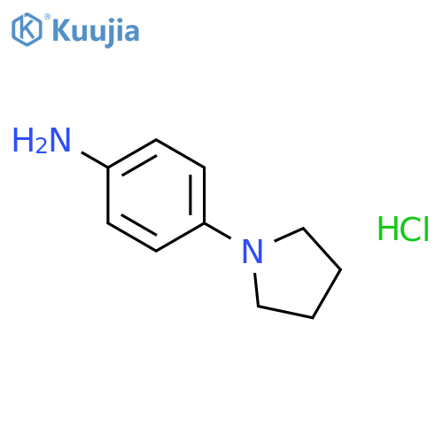 Benzenamine, 4-(1-pyrrolidinyl)-, hydrochloride structure