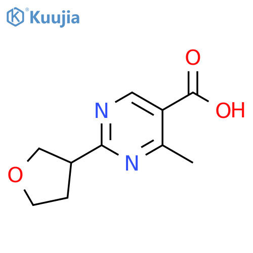 5-Pyrimidinecarboxylic acid, 4-methyl-2-(tetrahydro-3-furanyl)- structure