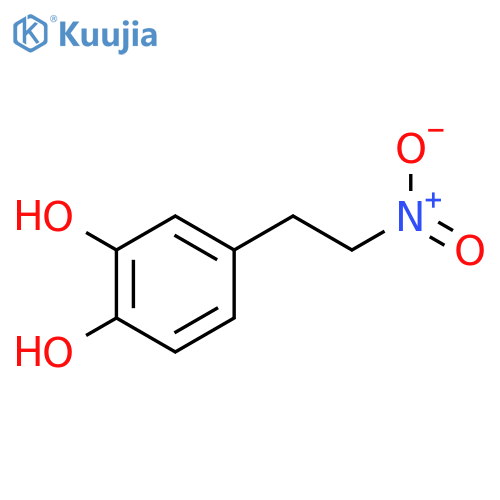 4-(2-nitroethyl)benzene-1,2-diol structure