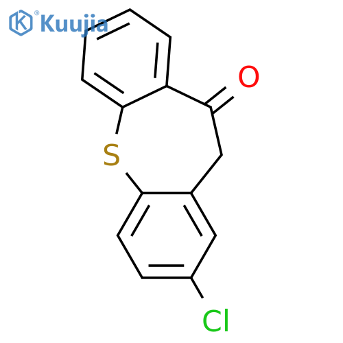 Dibenzo[b,f]thiepin-10(11H)-one, 2-chloro- structure