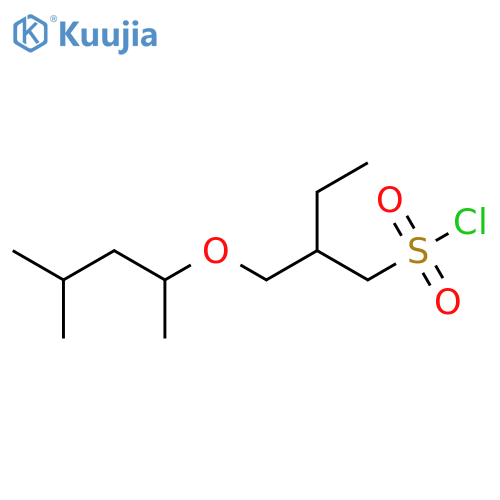 2-{(4-methylpentan-2-yl)oxymethyl}butane-1-sulfonyl chloride structure