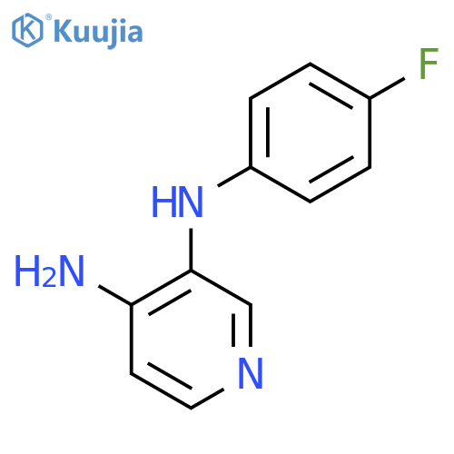 N3-(4-fluorophenyl)pyridine-3,4-diamine structure