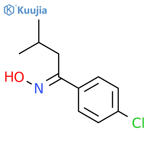 1-Butanone, 1-(4-chlorophenyl)-3-methyl-, oxime structure