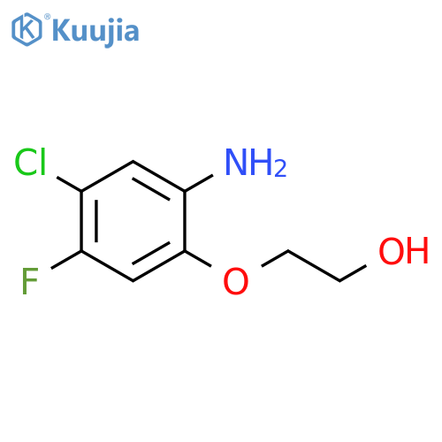 2-(2-amino-4-chloro-5-fluorophenoxy)ethan-1-ol structure