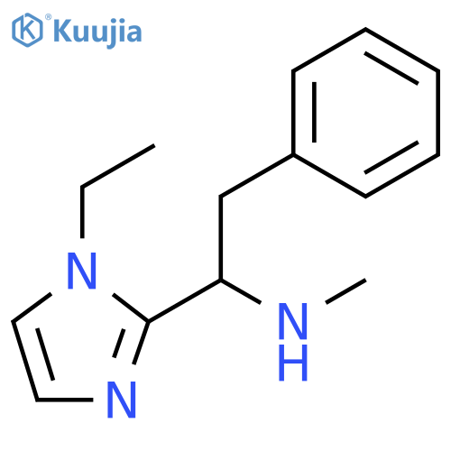 1H-Imidazole-2-methanamine, 1-ethyl-N-methyl-α-(phenylmethyl)- structure