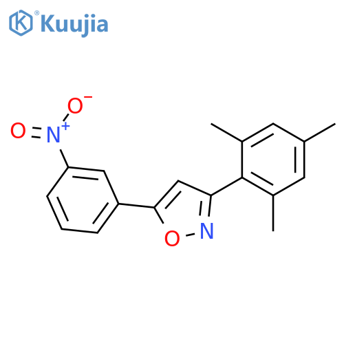 Isoxazole, 5-(3-nitrophenyl)-3-(2,4,6-trimethylphenyl)- structure