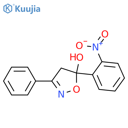5-Isoxazolol, 4,5-dihydro-5-(2-nitrophenyl)-3-phenyl- structure