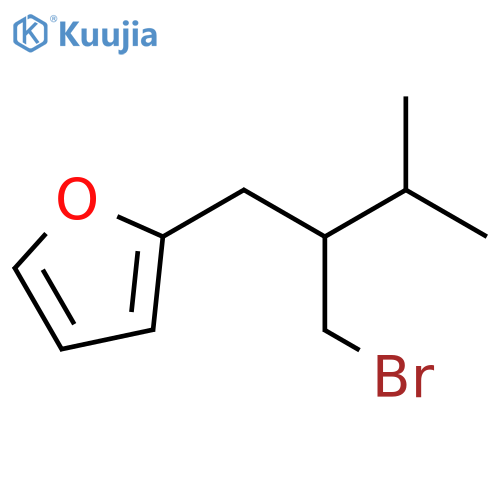 Furan, 2-[2-(bromomethyl)-3-methylbutyl]- structure