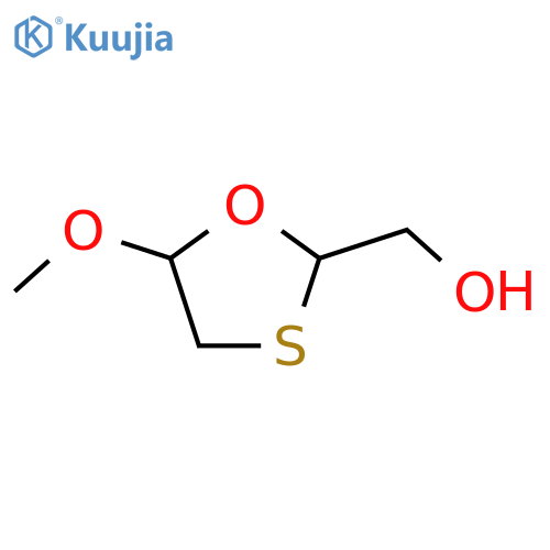 (5-methoxy-1,3-oxathiolan-2-yl)methanol structure