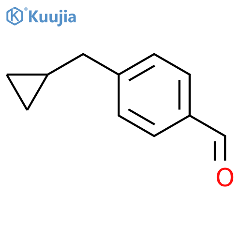 4-(cyclopropylmethyl)benzaldehyde structure