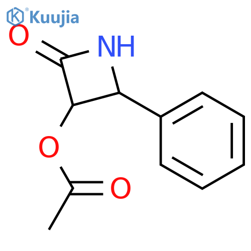 (3S,4R)-2-Oxo-4-phenylazetidin-3-yl acetate structure