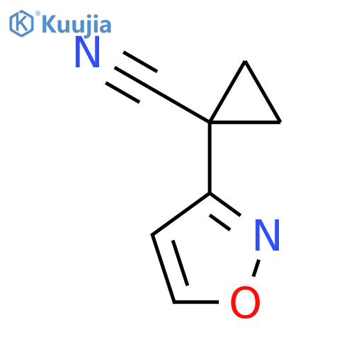 1-(1,2-oxazol-3-yl)cyclopropane-1-carbonitrile structure