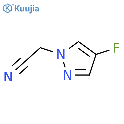 2-(4-Fluoro-1H-pyrazol-1-yl)acetonitrile structure