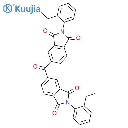 1H-Isoindole-1,3(2H)-dione, 5,5'-carbonylbis[2-(2-ethylphenyl)- structure