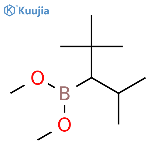 Boronic acid, [2,2-dimethyl-1-(1-methylethyl)propyl]-, dimethyl ester structure