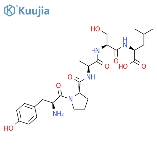 L-Leucine, N-[N-[N-(1-L-tyrosyl-L-prolyl)-L-alanyl]-L-seryl]- structure