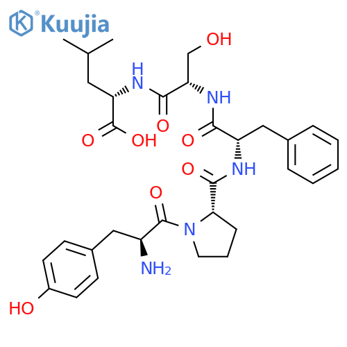 L-Leucine, N-[N-[N-(1-L-tyrosyl-L-prolyl)-L-phenylalanyl]-L-seryl]- structure
