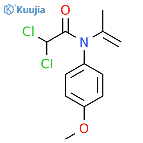 Acetamide, 2,2-dichloro-N-(4-methoxyphenyl)-N-(1-methylethenyl)- structure