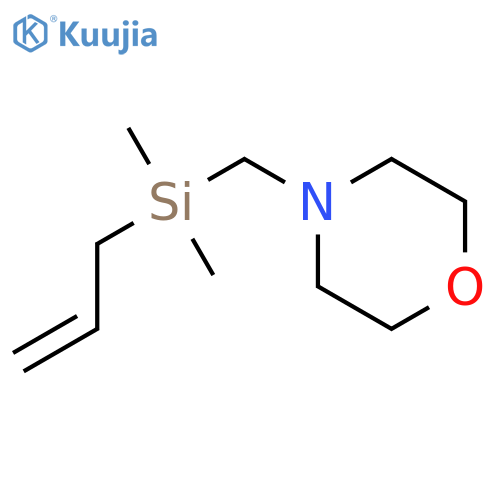 Morpholine, 4-[(dimethyl-2-propenylsilyl)methyl]- structure