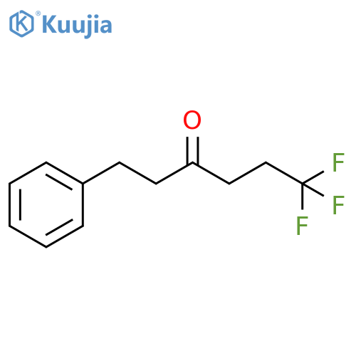 3-Hexanone, 6,6,6-trifluoro-1-phenyl- structure