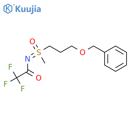 Sulfoximine, S-methyl-S-[3-(phenylmethoxy)propyl]-N-(trifluoroacetyl)- structure