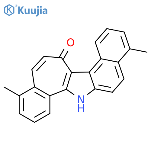 Benzo[e]benzo[6,7]cyclohept[1,2-b]indol-14(7H)-one, 4,11-dimethyl- structure