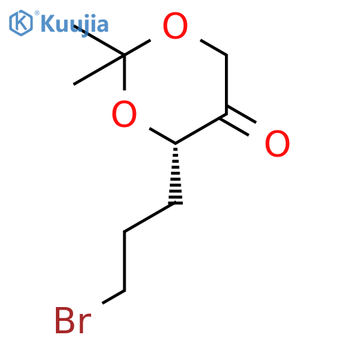 1,3-Dioxan-5-one, 4-(3-bromopropyl)-2,2-dimethyl-, (S)- structure