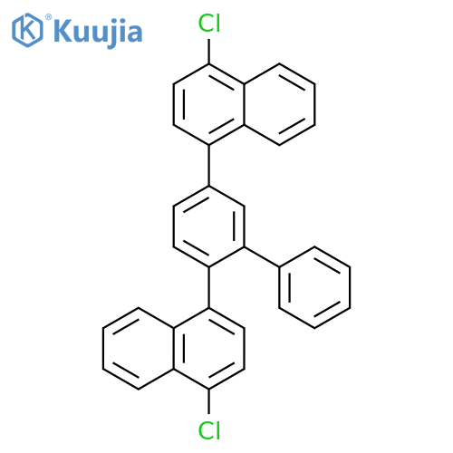 Naphthalene, 1,1'-[1,1'-biphenyl]-2,5-diylbis[4-chloro- structure