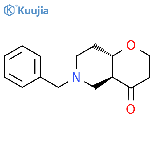 trans-6-Benzylhexahydro-2H-pyrano[3,2-c]pyridin-4(3H)-one structure