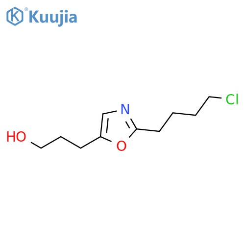 5-Oxazolepropanol, 2-(4-chlorobutyl)- structure