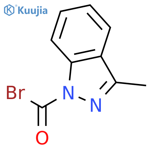 1H-Indazole-1-carbonyl bromide, 3-methyl- structure
