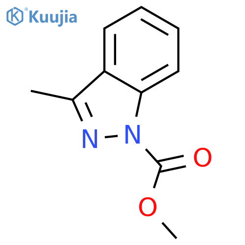 1H-Indazole-1-carboxylicacid, 3-methyl-, methyl ester structure