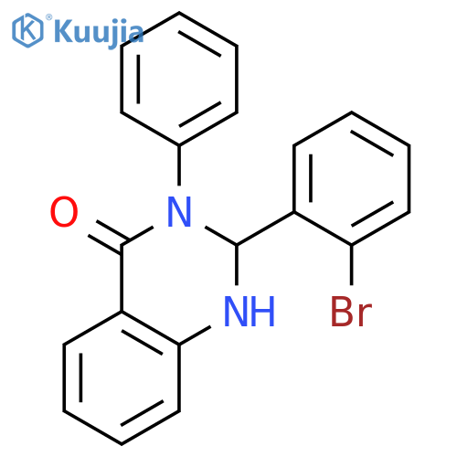 4(1H)-Quinazolinone, 2-(2-bromophenyl)-2,3-dihydro-3-phenyl- structure