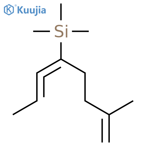 Silane, trimethyl[4-methyl-1-(1-propenylidene)-4-pentenyl]- structure